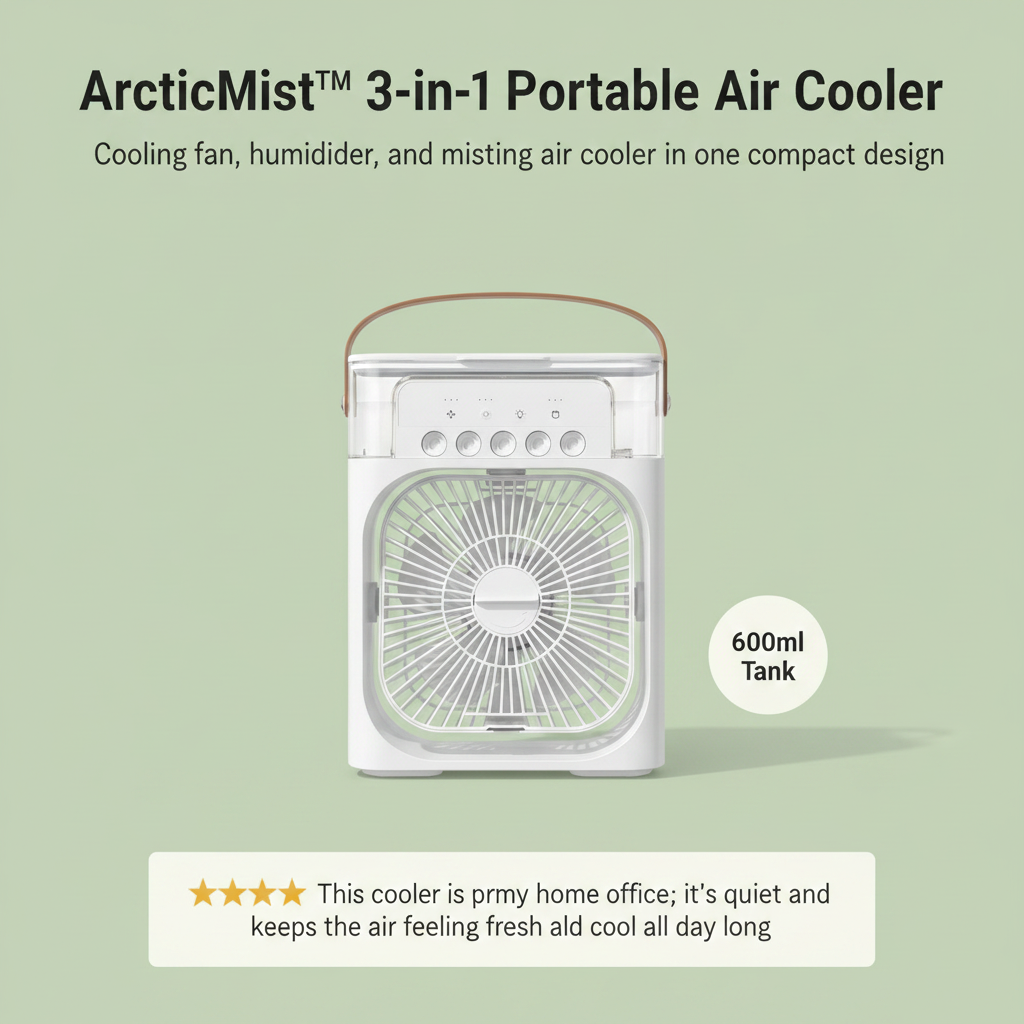 ArcticMist™ 3-in-1 Portable Air Cooler